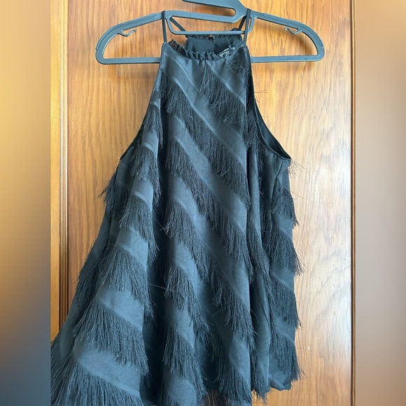 TCEC Black Fringe Cami - Picture 1 of 4